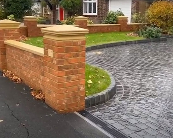 brandstone block paving driveway