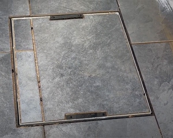 recessed manhole cover